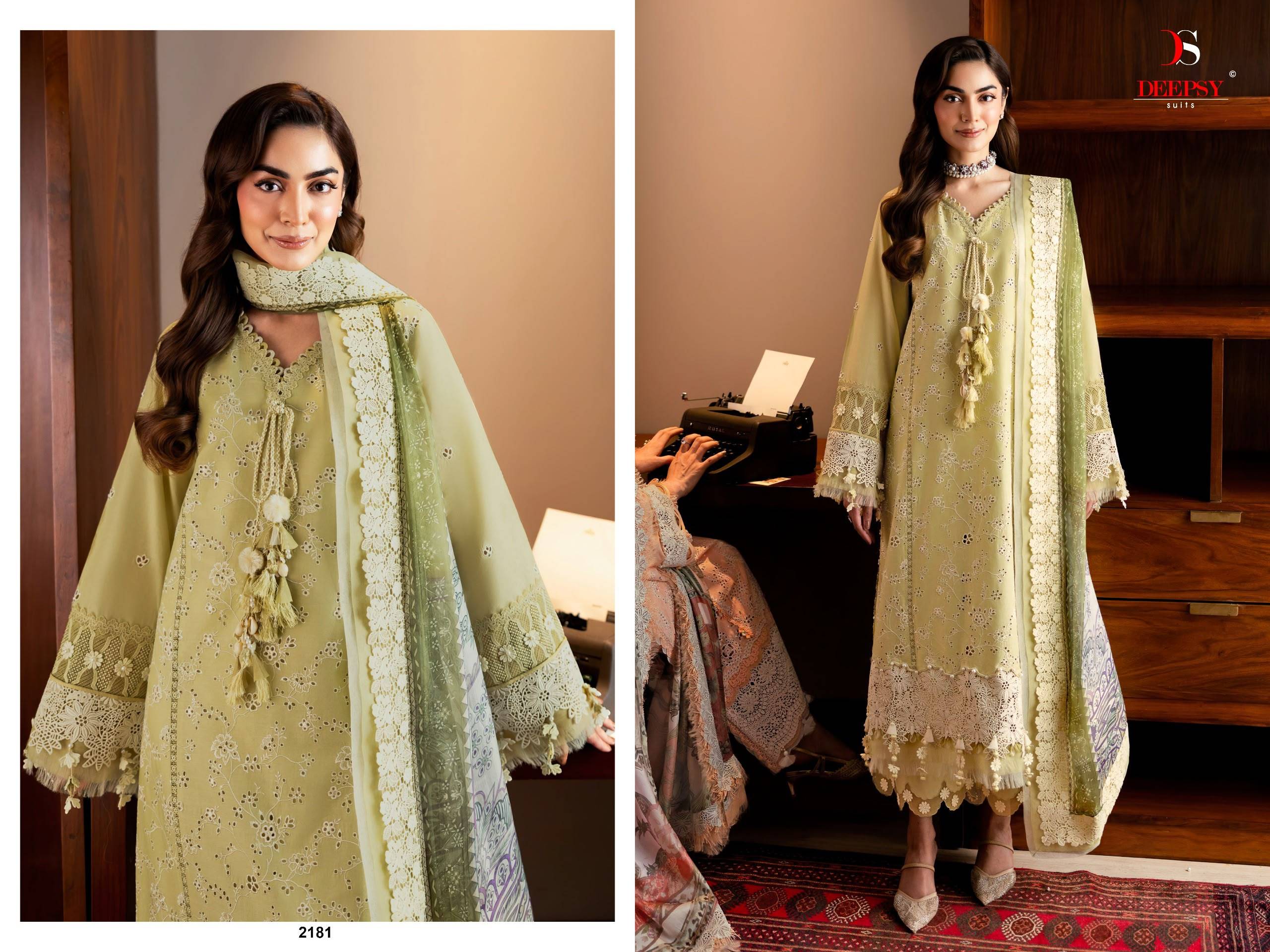 JADE COUTURE BY DEEPSY SUITS 2181 To 2186 Series Indian Traditional casual wear Pakistani pure cotton dresses At Wholesale Price